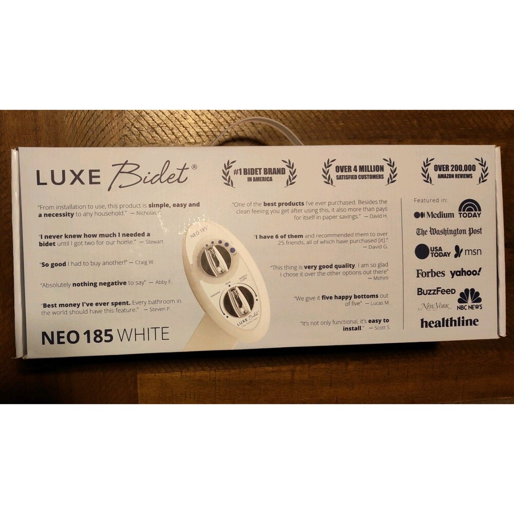 LUXE Bidet NEO 120 Mechanical Attachment Bidet  White